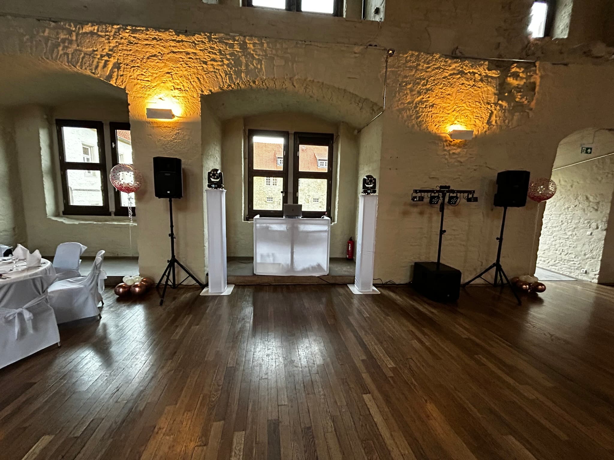 DJ Stand Aufbau